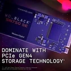 WESTERN DIGITAL 1TB SN750 SE NVME M.2 INTERNAL SSD