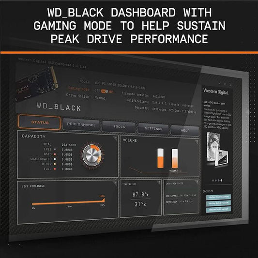 WESTERN DIGITAL 1TB SN750 SE NVME M.2 INTERNAL SSD