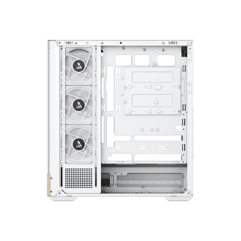 TAG Gamerz Stellar Prime ARGB EATX Mid Tower Cabinet (White)