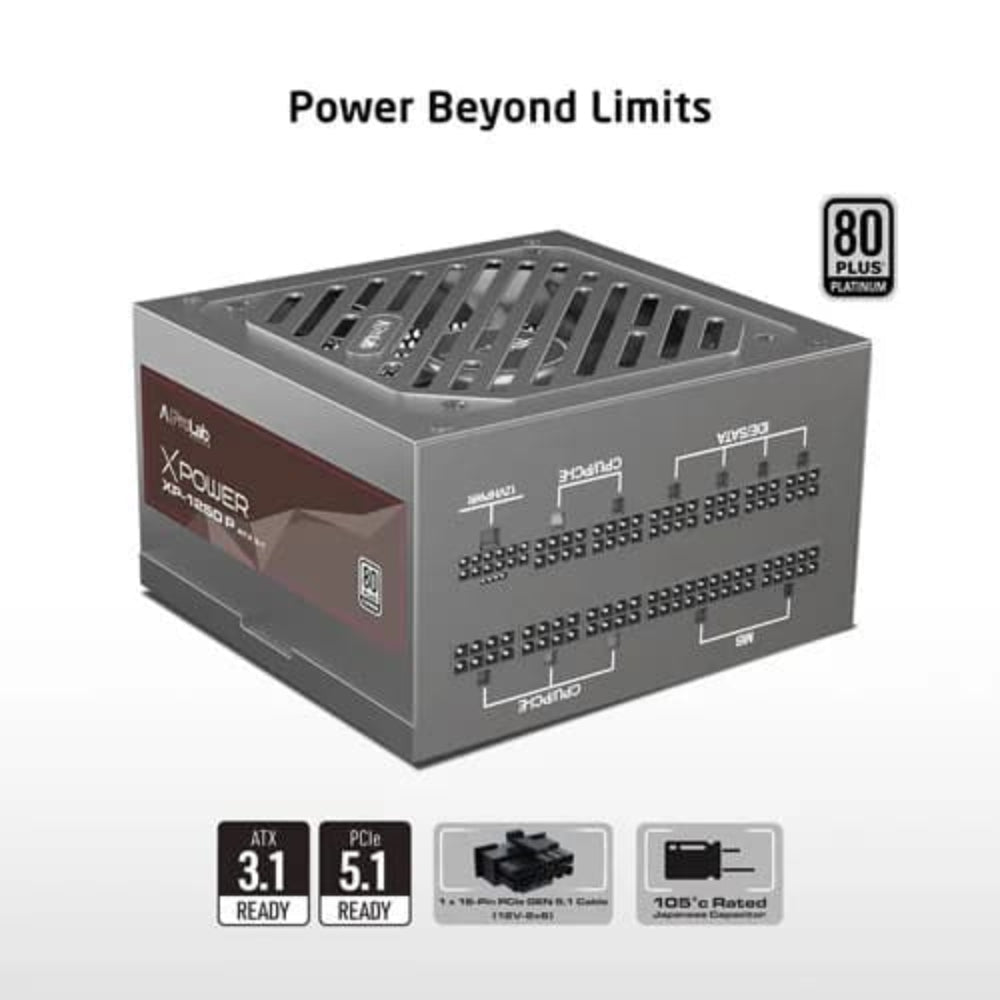 PROLAB DESIGN XPower XP-1250P 80+ Platinum Fully Modular ATX 3.1 Power Supply ( 1250W ) - Mehta Brothers Shop
