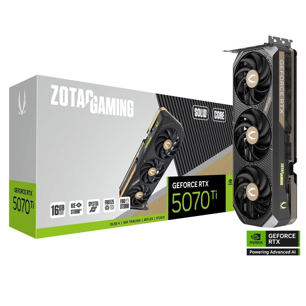 ZOTAC GAMING GeForce RTX 5070 Ti Solid Core 16GB Nvidia Graphic Card