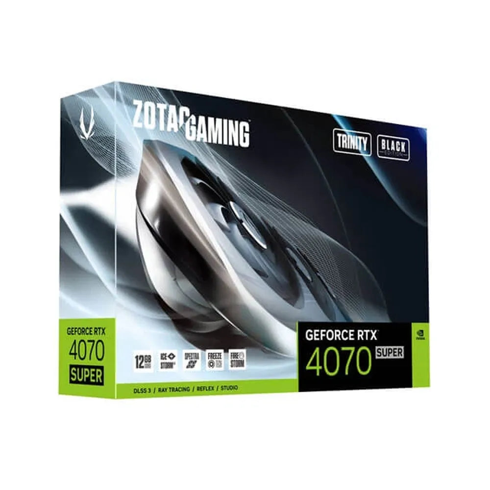 ZOTAC Gaming GeForce RTX 4070 Super Trinity Black Edition 12GB Nvidia Graphic Card