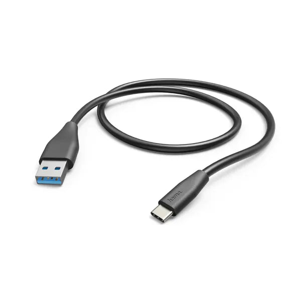 HAMA 178396 Charging/Data Cable, USB Type-C - USB 3.1 A Plug, 1.5m Cable ( Black )