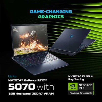 ACER PREDATOR HELIOS NEO 16S AI NH.QXASI.003 [ULTRA9-275HX/32GB/1TB SSD/WIN11 HOME/16.0"/8GB-RTX5070 GRAPHICS/1 YEAR(S)/BLACK]