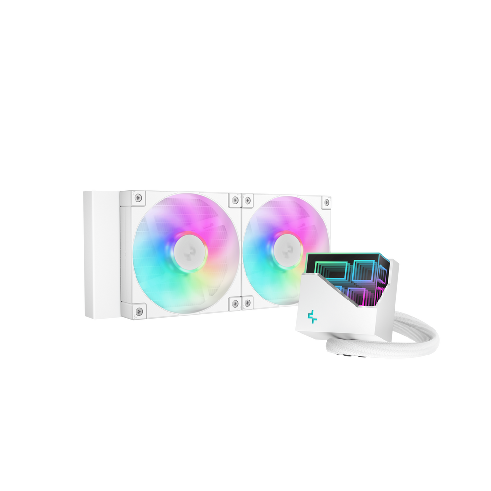 DEEPCOOL LT240 ARGB 240mm CPU Liquid Cooler ( White )