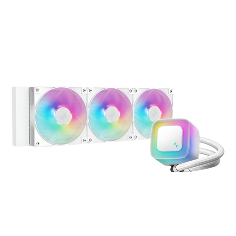 DEEPCOOL LE360 V2 360mm ARGB Liquid Cooler ( White )