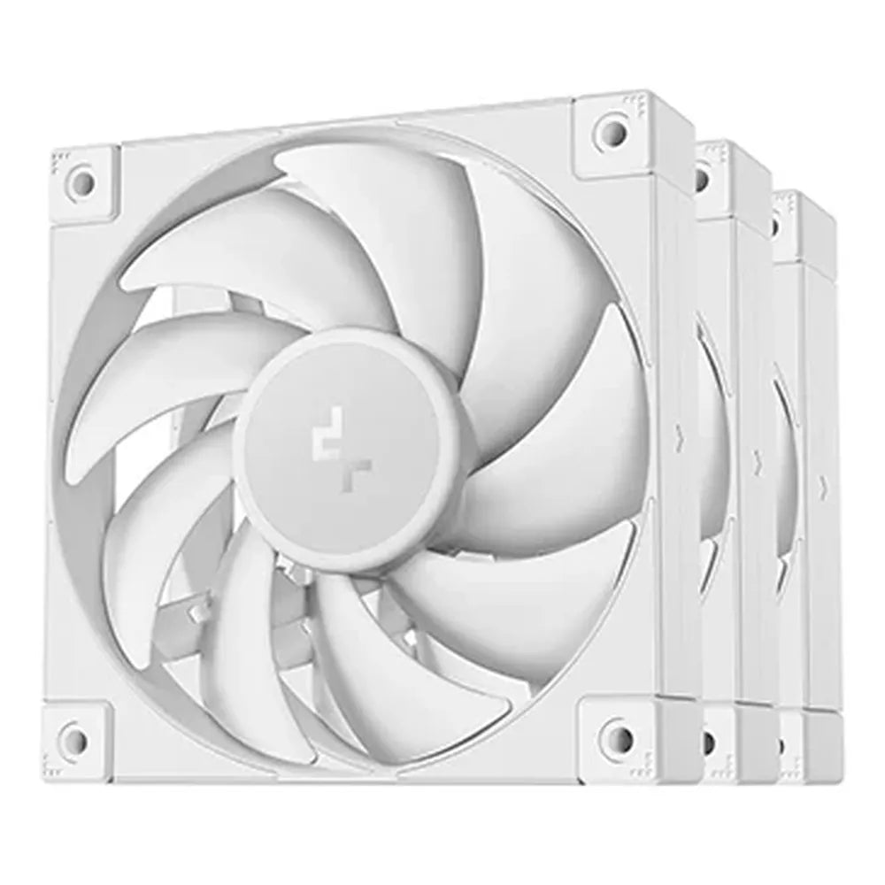 DEEPCOOL FD12 Non-RGB Cabinet Fans ( White ) ( Triple Pack )
