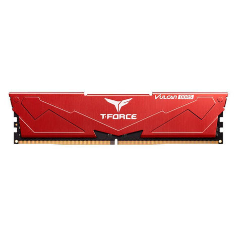 TEAMGROUP T-Force Vulcan 8GB ( 8GB x 1 ) 5200MHz DDR5 Ram (Red) ( CL40 )