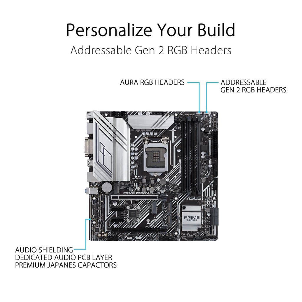 ASUS Prime Z590M Plus DDR4 Intel Motherboard