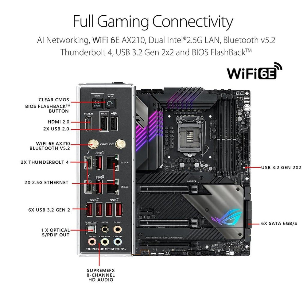 ASUS Z590 Maximus XIII Hero Wifi DDR4 Intel Motherboard