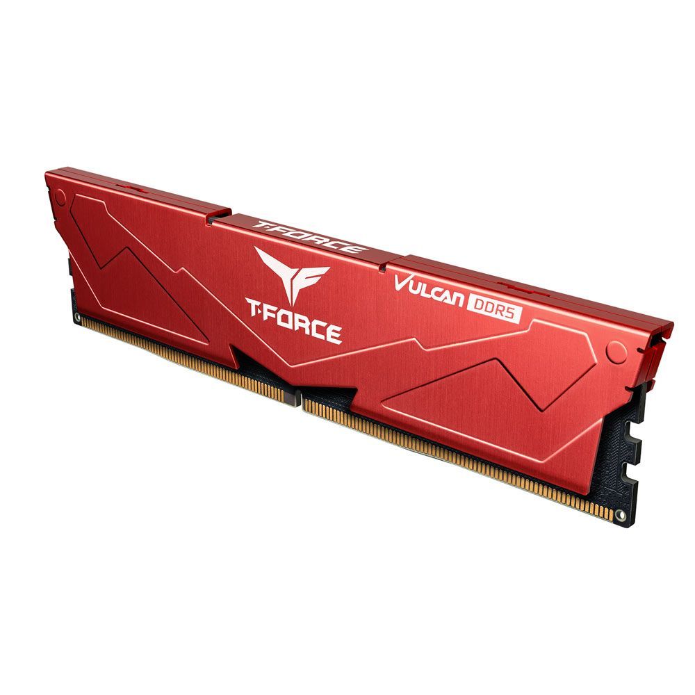 TEAMGROUP T-Force Vulcan 8GB ( 8GB x 1 ) 5200MHz DDR5 Ram (Red) ( CL40 )
