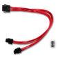 DEEPCOOL SLEEVED EXTENDER 8 PIN CPU RED (EC300-CPU8P-RD) CABLE
