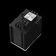 DEEPCOOL AK500 ZERO DARK HIGH PERFORMANCE SINGLE TOWER CPU COOLER (R-AK500-BKNNMT-G-1)