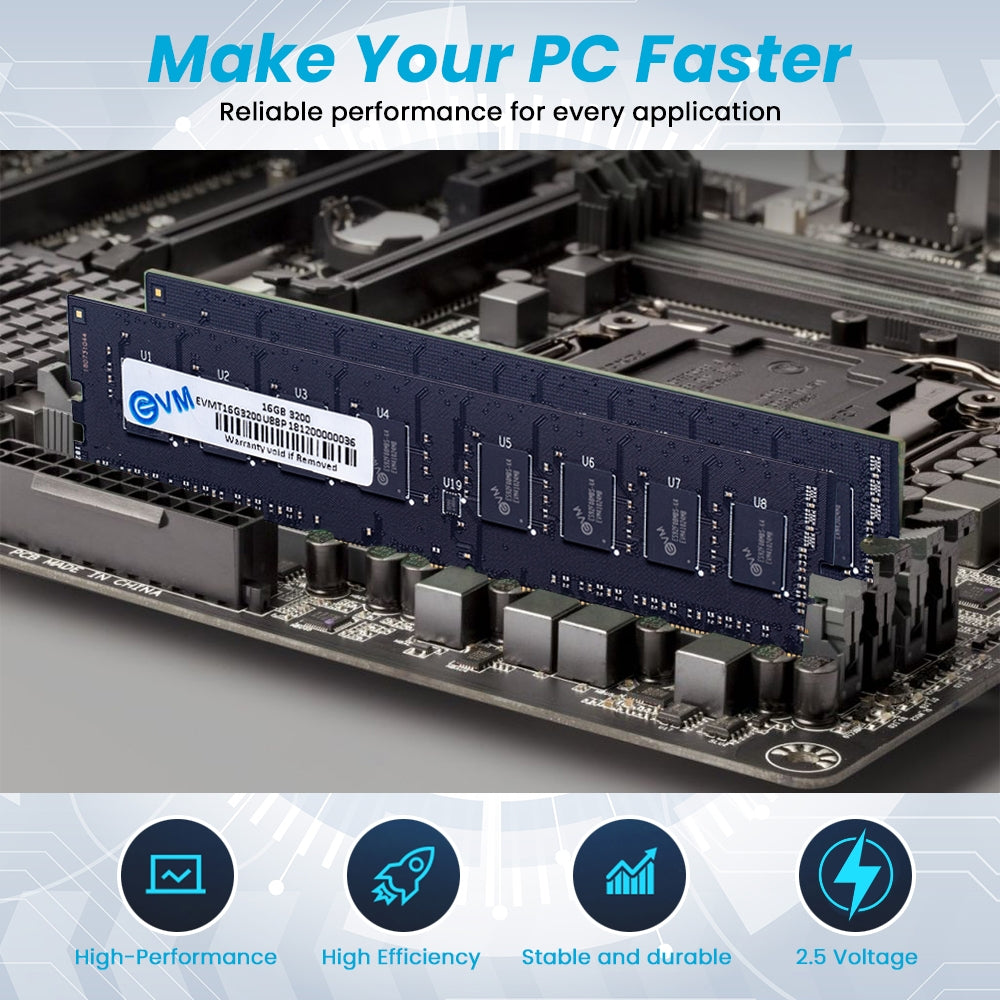 EVM 16GB DDR4 3200MHZ RAM EVMT16G3200U88P