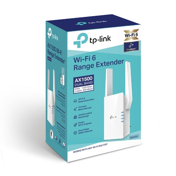 TPLink RE505X AX1500 Wi-Fi Range Extender