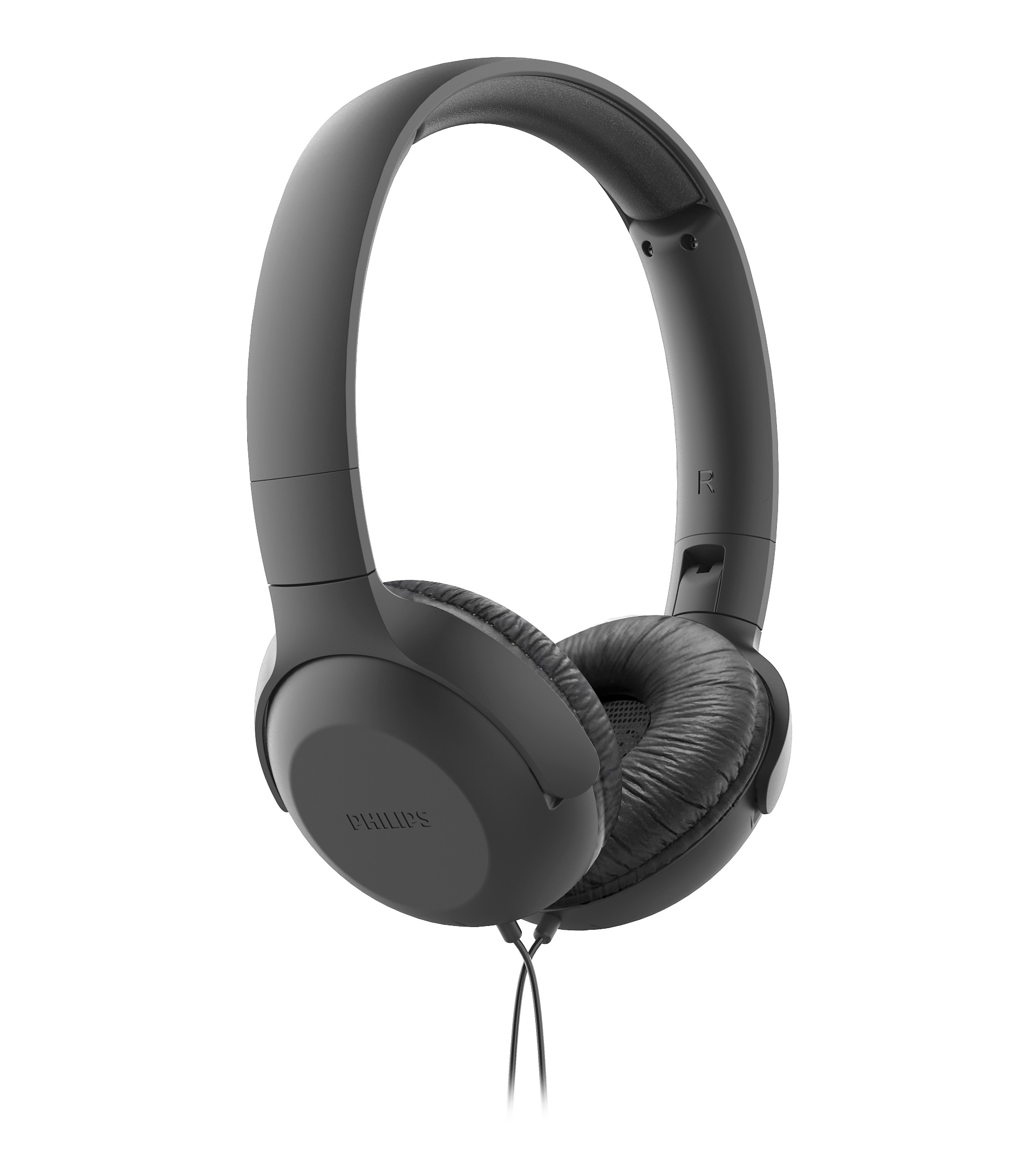 PHILIPS TAUH201BK WIRED HEADPHONE WITH MIC (ON EAR, BLACK)