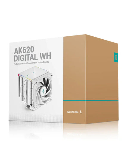 DEEPCOOL AK620 DIGITAL AIR COOLER WHITE (R-AK620-WHADMN-G)