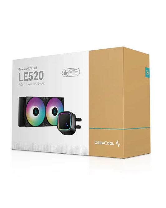 DEEPCOOL LE520 240MM ARGB AIO LIQUID COOLER BLACK
