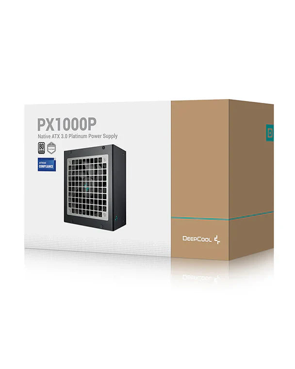 DEEPCOOL PX1000P 1000 WATT 80 PLUS PLATINUM FULLY MODULAR ATX 3.0 POWER SUPPLY R-PXA00P-FC0B-IN