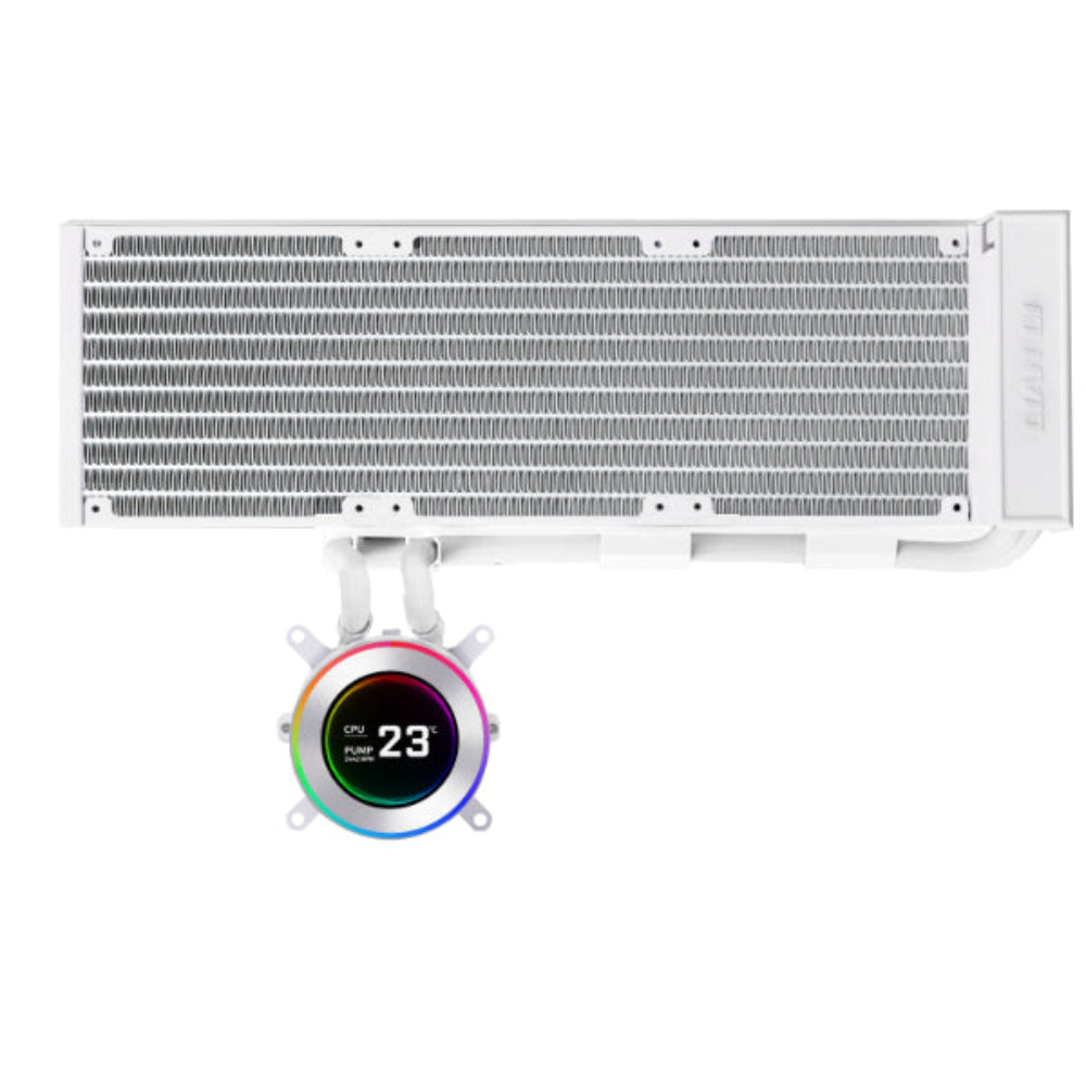 LIAN LI Hydroshift ll 360CL ARGB 360mm CPU Liquid Cooler ( With LCD Display ) ( White ) - Mehta Brothers Shop