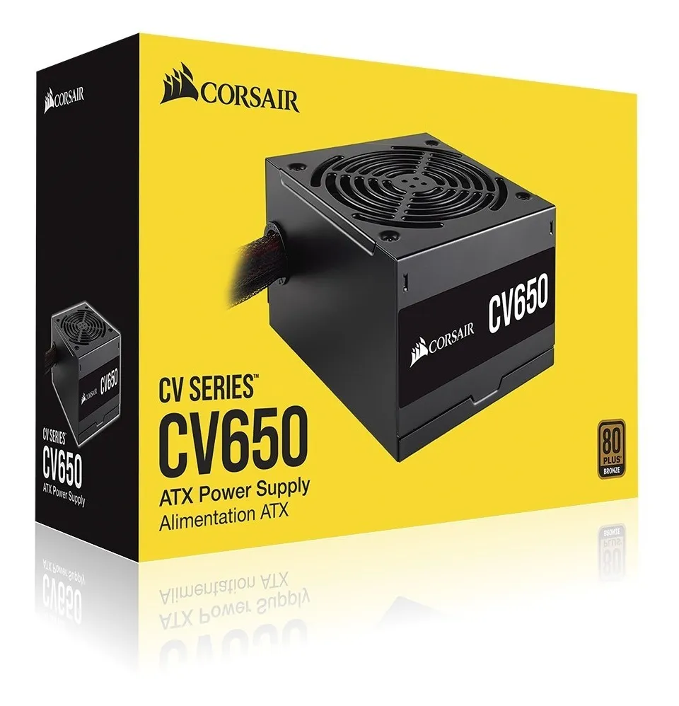 CORSAIR CV650 80+ Bronze Non Modular Power Supply (650 W)