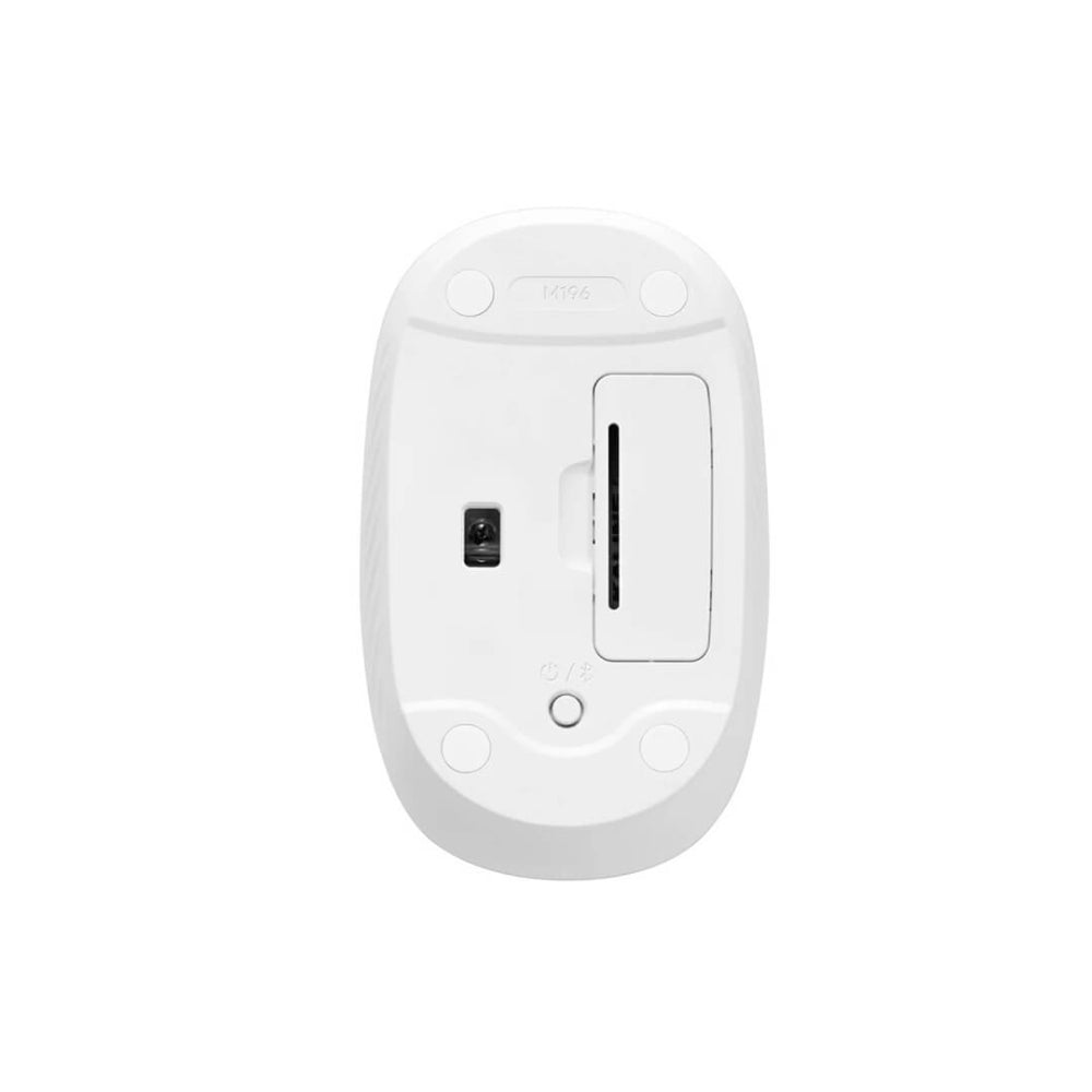 LOGITECH M196 Wireless-Bluetooth Ambidextrous Gaming Mouse ( Off-White ) ( M196 ) ( 1000DPI / 3 Macro Buttons )
