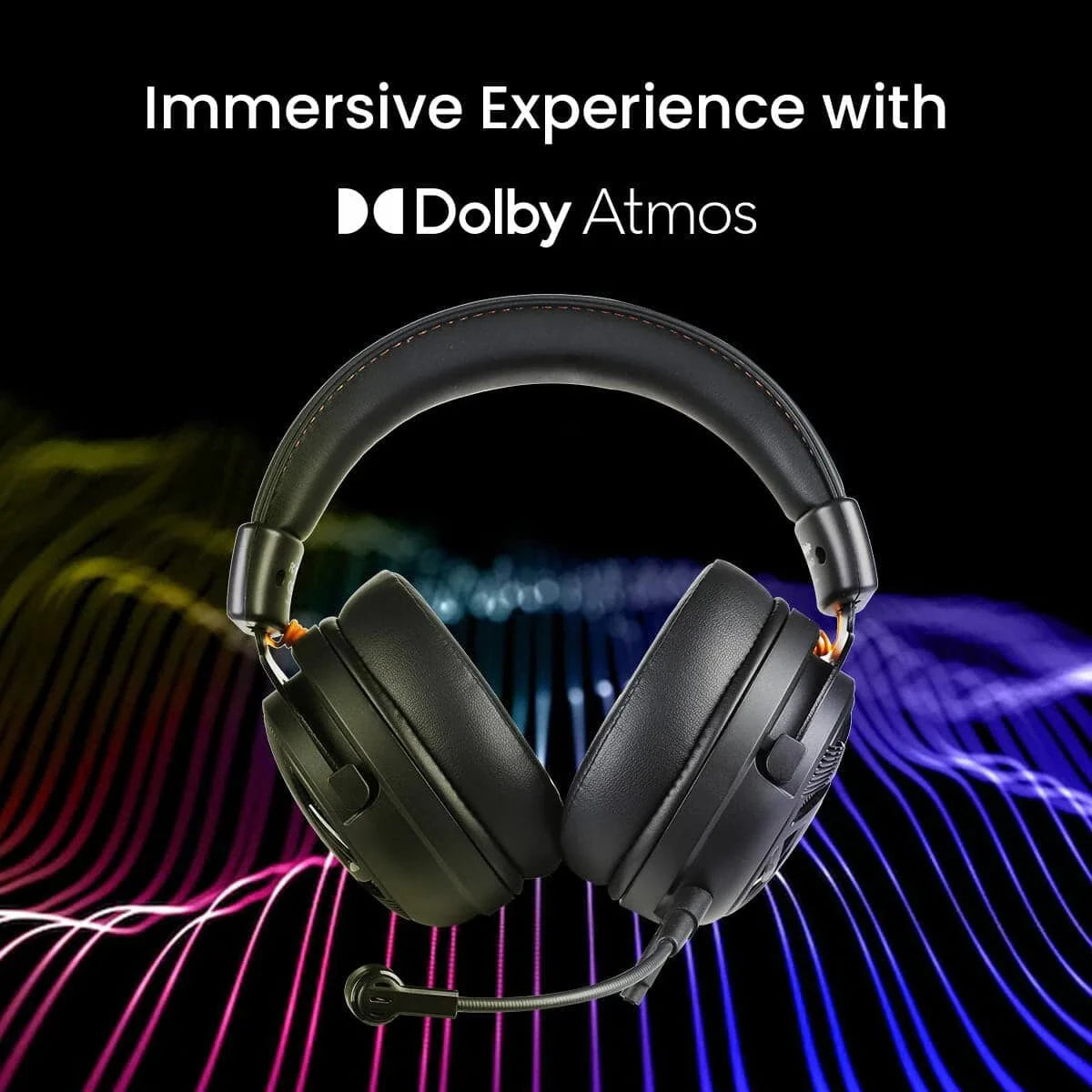 COSMIC BYTE Equinox Neutrino Wired Stereo Gaming Headphone With Mic ( Black ) ( PC/PS4/PS5/Mobile/Xbox )