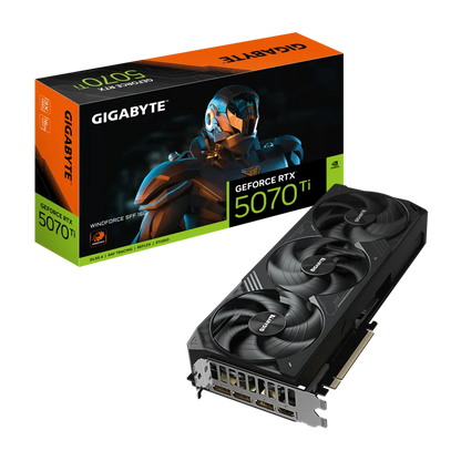 GIGABYTE GEFORCE RTX 5070 TI WINDFORCE 16GB GRAPHICS CARD