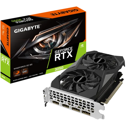 GIGABYTE GEFORCE RTX 3050 WINDFORCE OC V2 6G 6GB GRAPHICS CARD