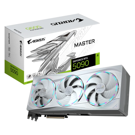 GIGABYTE Aorus GeForce RTX 5090 Master ICE 32GB White Nvidia Graphic Card