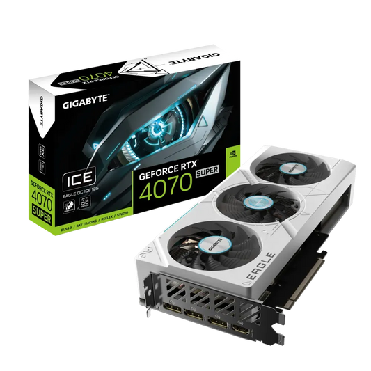 GIGABYTE GeForce RTX 4070 Super Eagle OC ICE 12GB Nvidia Graphics Card