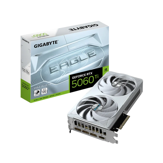 GIGABYTE GeForce RTX 5060 Ti Eagle OC Ice 8GB White  Nvidia Graphic Card