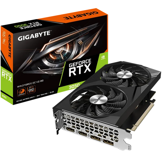 GIGABYTE GEFORCE RTX 3050 WINDFORCE OC V2 8GB GDDR6