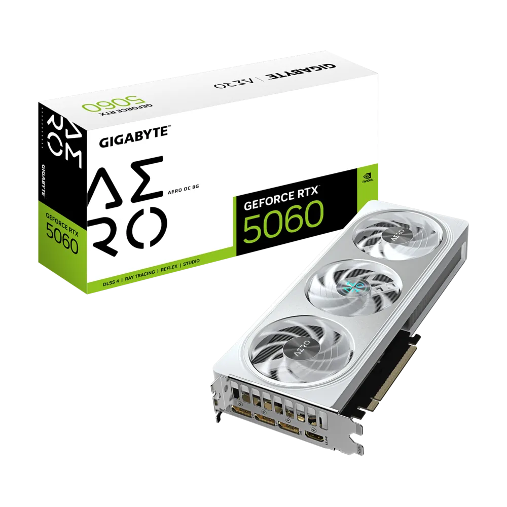GIGABYTE Geforce RTX 5060 AERO OC White 8GB NVIDIA Graphic Card