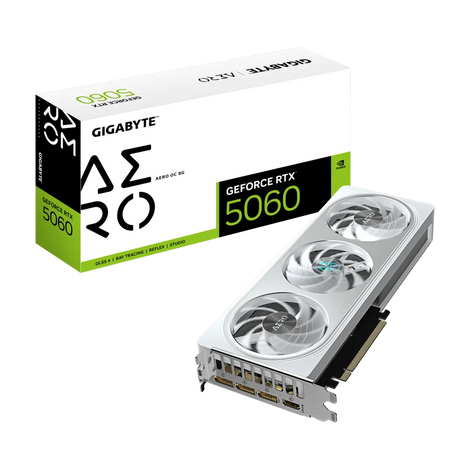 GIGABYTE Geforce RTX 5060 AERO OC White 8GB NVIDIA Graphic Card