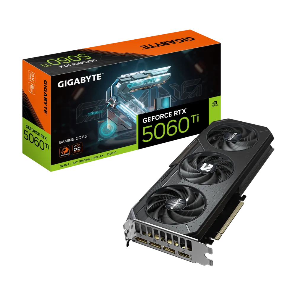 GIGABYTE RTX 5060 TI GAMING OC 8GB GDDR7 GRAPHICS CARD