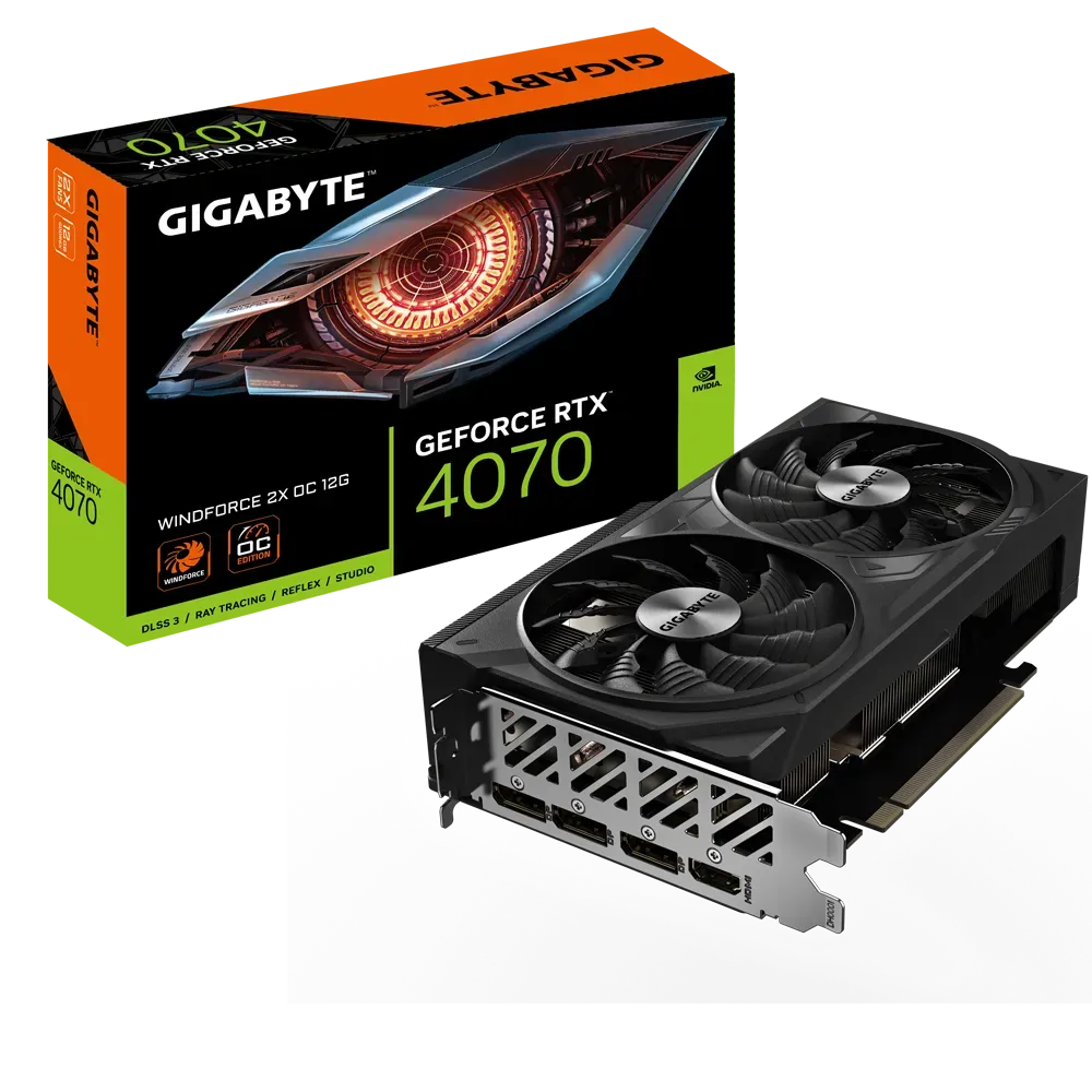 Gigabyte GeForce RTX 4070 WindForce 2X OC 12GB Nvidia Graphic Card
