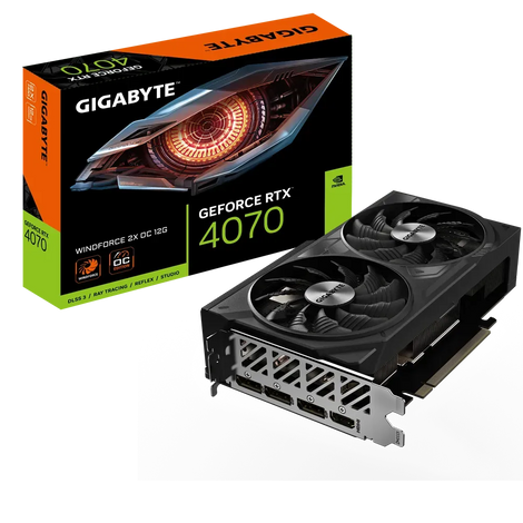 Gigabyte GeForce RTX 4070 WindForce 2X OC 12GB Nvidia Graphic Card