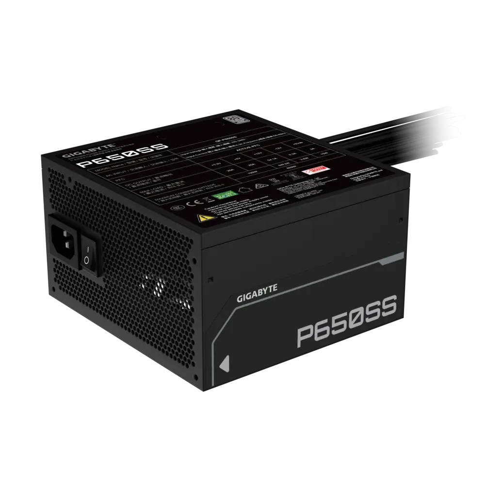 GIGABYTE P650SS 650W 80+ Silver Non-Modular ATX 3.0 Power Supply ( 650W )