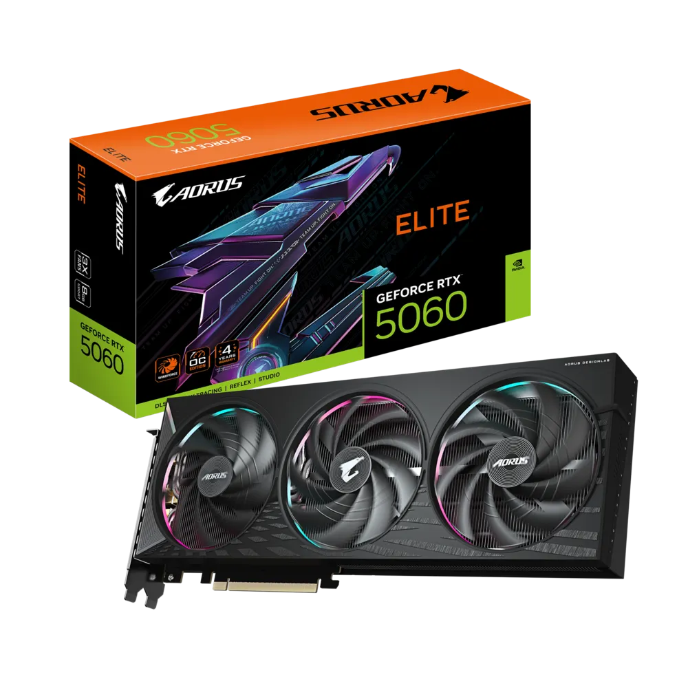 GIGABYTE Aorus Geforce RTX 5060 Elite 8GB Nvidia Graphic Card