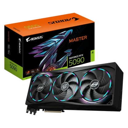 GIGABYTE AORUS GEFORCE RTX 5090 MASTER 32G GDDR7 GRAPHIC CARD GV-N5090AORUS M-32GD