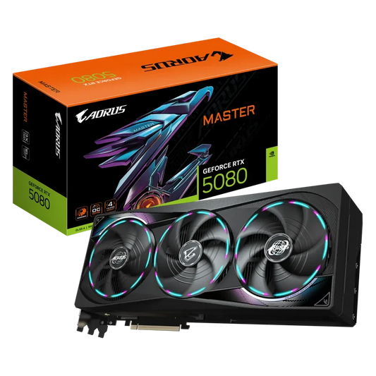 GIGABYTE AORUS RTX 5080 MASTER 16GB GDDR7 GRAPHICS CARD