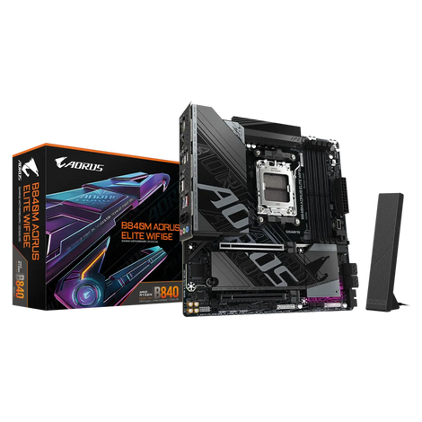 GIGABYTE B840M Aorus Elite WIFI6E AMD Motherboard