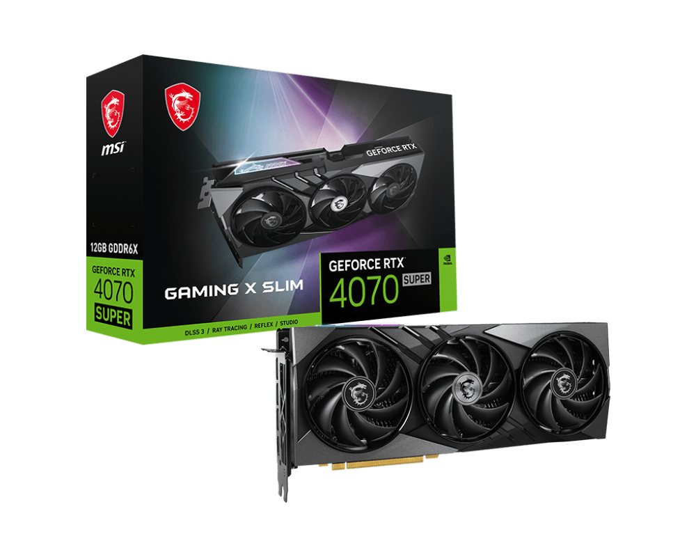 MSI GeForce RTX 4070 Super Gaming X Slim 12GB Nvidia Graphic Card