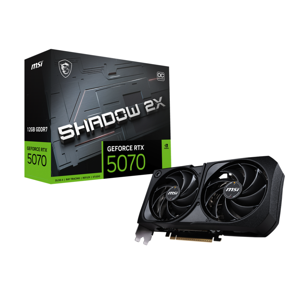 MSI GeForce RTX 5070 Shadow 2X OC 12GB Nvidia Graphic Card