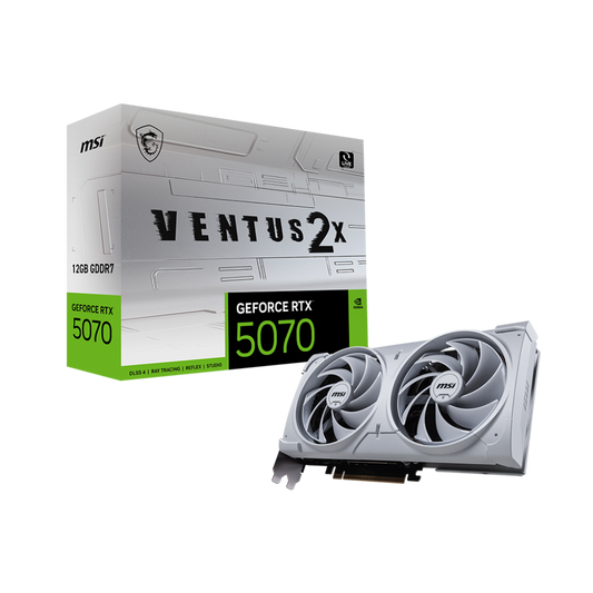 MSI GeForce RTX 5070 Ventus 2X 12GB White Nvidia Graphic Card