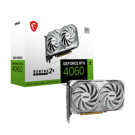 MSI GeForce RTX 4060 Ventus 2X OC White 8GB Nvidia Graphic Card