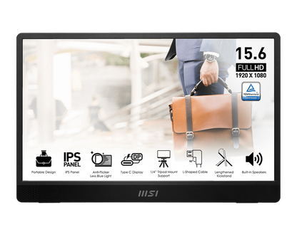 MSI PRO MP161 E2 16 INCH PORTABLE AND ULTRA-SLIM MONITOR