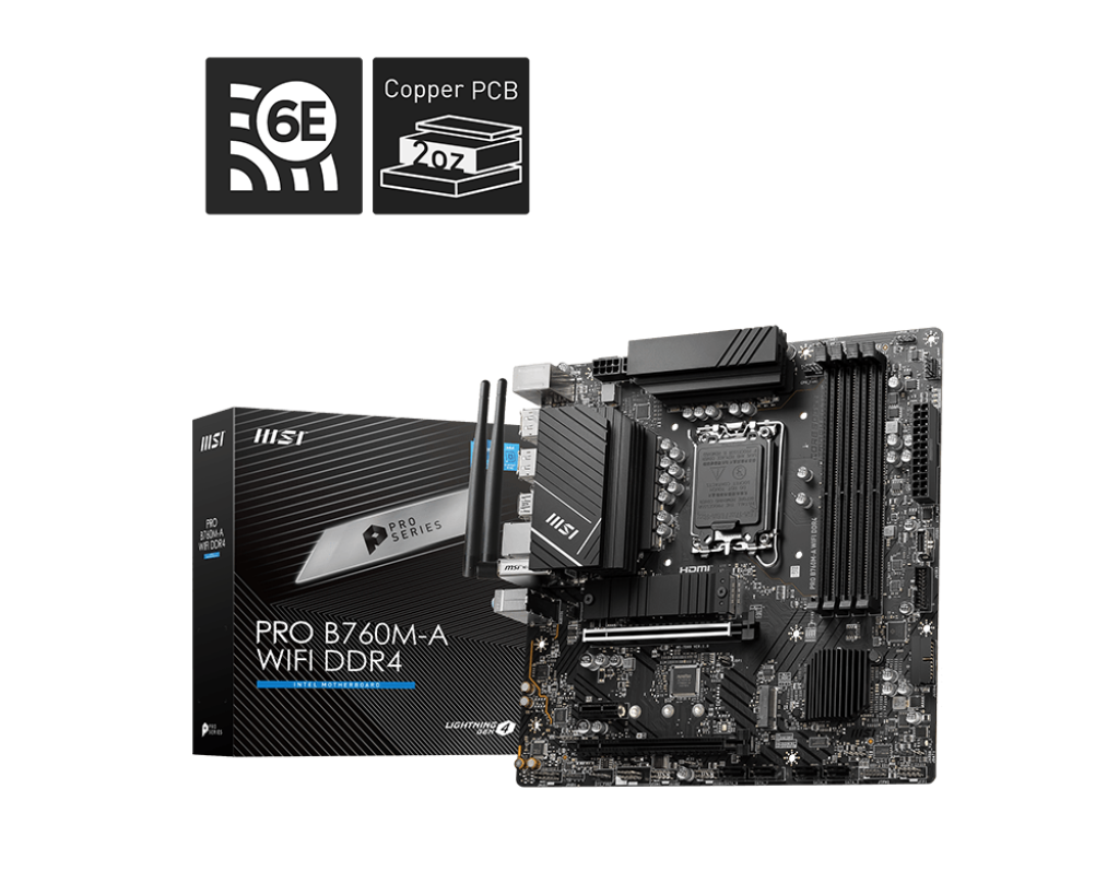 MSI B760M-A PRO WIFI DDR4 INTEL LGA1700 MOTHERBOARD