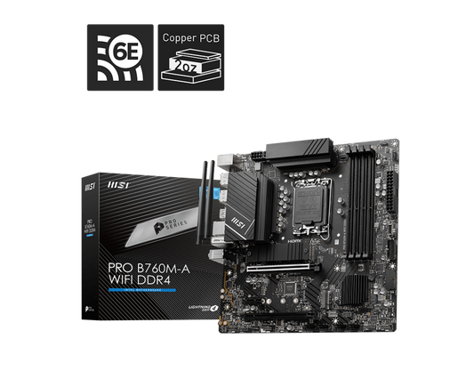 MSI B760M-A PRO WIFI DDR4 INTEL LGA1700 MOTHERBOARD